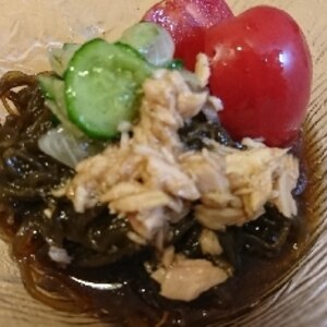 きゅうりともずくの酢の物